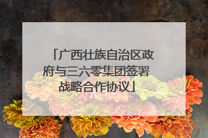 广西壮族自治区政府与三六零集团签署战略合作协议